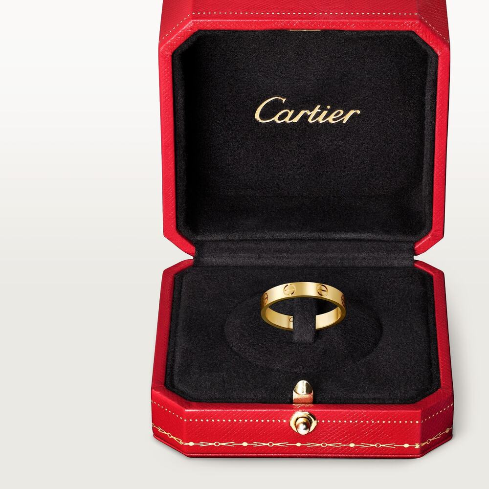 Authentic Cartier LOVE Ring Small Model 18K Yellow Gold Size 9